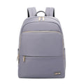Oxford cloth women's backpack in black or purplish grey with large capacity and waterproof features