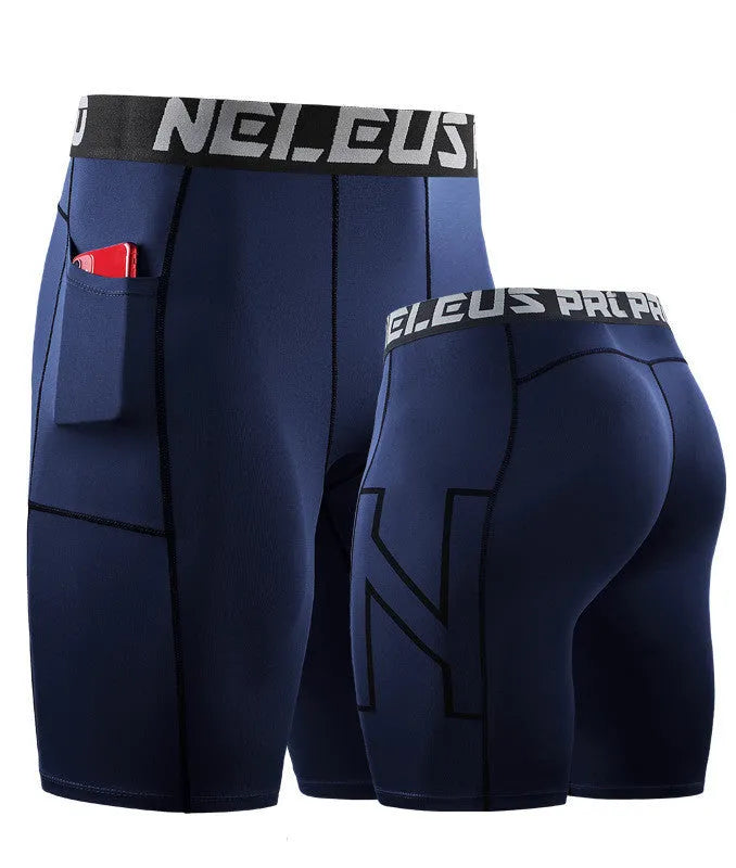 Men's black milk silk polyester summer shorts for running and fitness activities