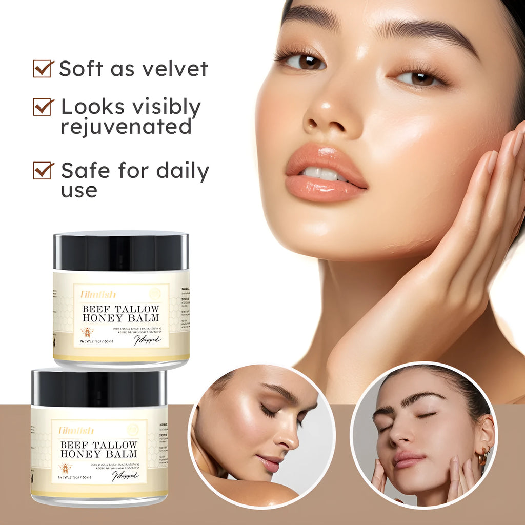 60ml jar of honey moisturiser body cream for dry skin hydration