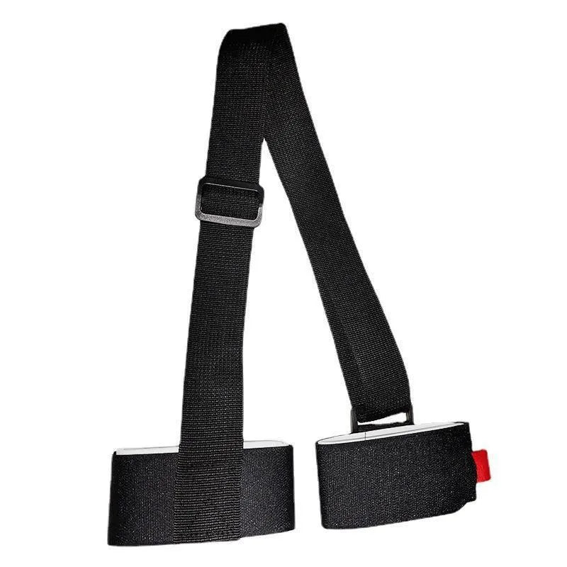 Adjustable hook and loop skiing bandage strap in nylon polyester blend