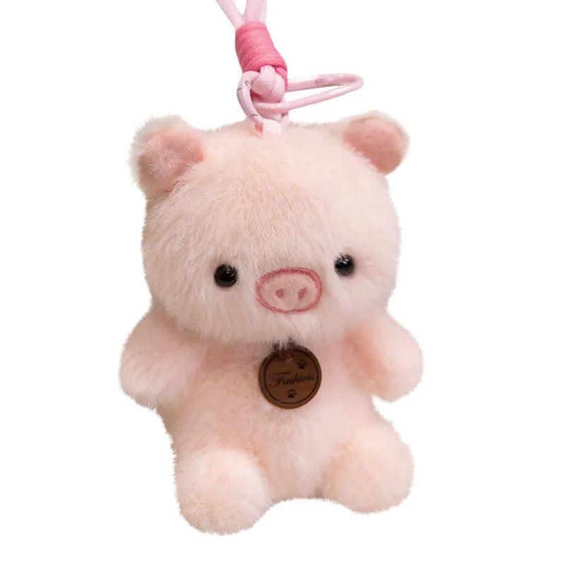 12 cm scented plush animal keychain pendant in capybara colour, PP cotton filling, bag decoration