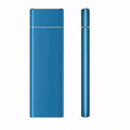 6TB capacity external mobile hard drive with metal shell in black blue orange red or silver colour options