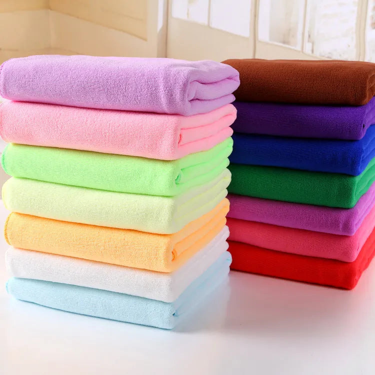 Microfiber bath towel 70x140cm in nine colours for travel gym and beach use