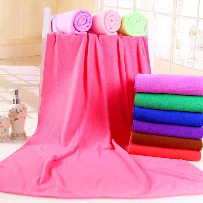 Microfiber bath towel 70x140cm in nine colours for travel gym and beach use