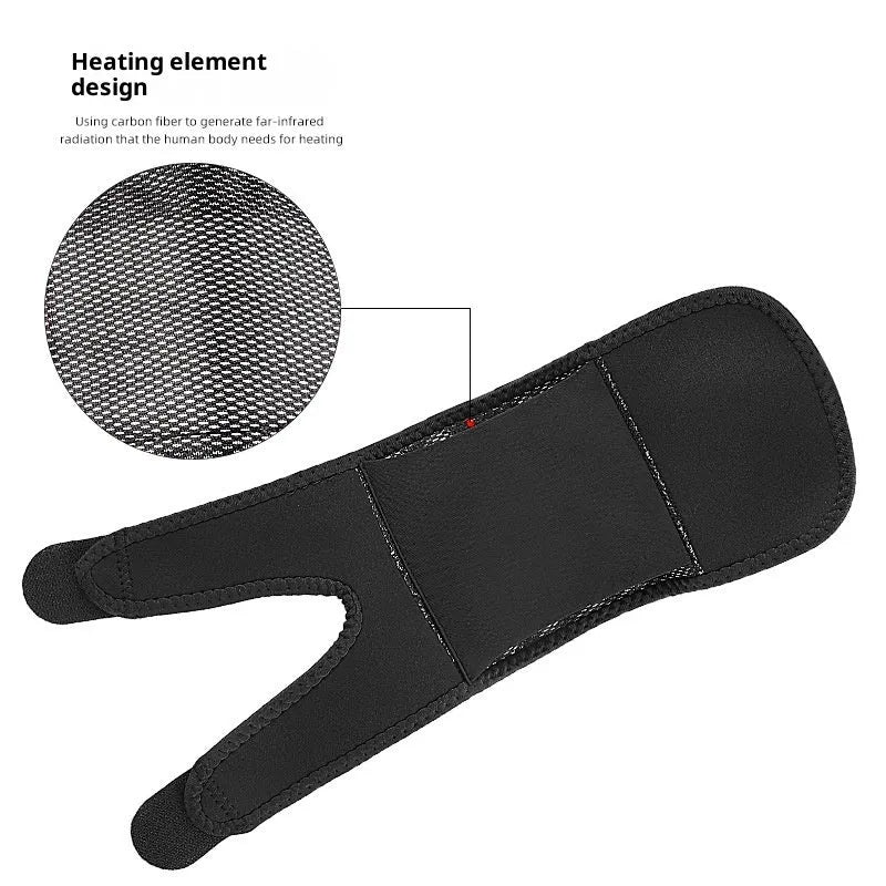 Black USB adjustable three-speed fever elbow brace for adults, average size