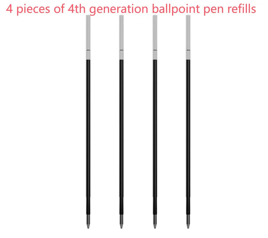 Set of three 6-hole loose leaf notebook refills: ballpoint, pencil, and plastic types with metal pen cores on Zodiac Forest paper.