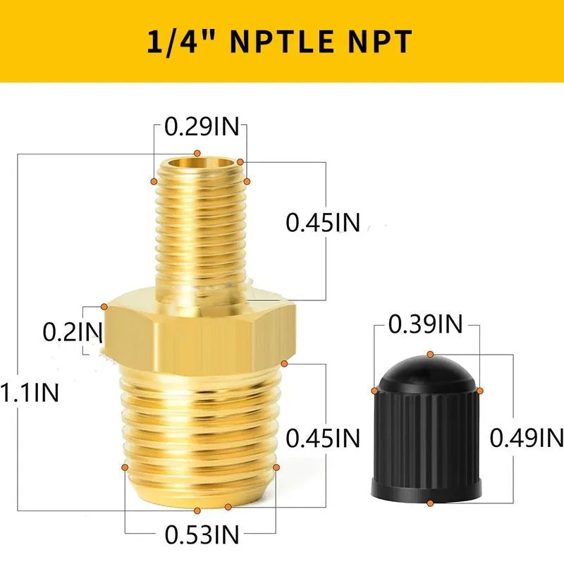 Container Expansion Tank Water Inflation Nozzle 1/4,NPT Threaded Air Valve for Pressure Tanks Irrigation Systems Plumbing Applications Multiple Pack Options Available 1PC 2PCS 4PCS