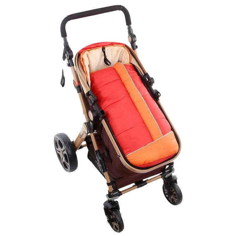 Blue Oxford cloth stroller foot cover for baby, size 40x86cm