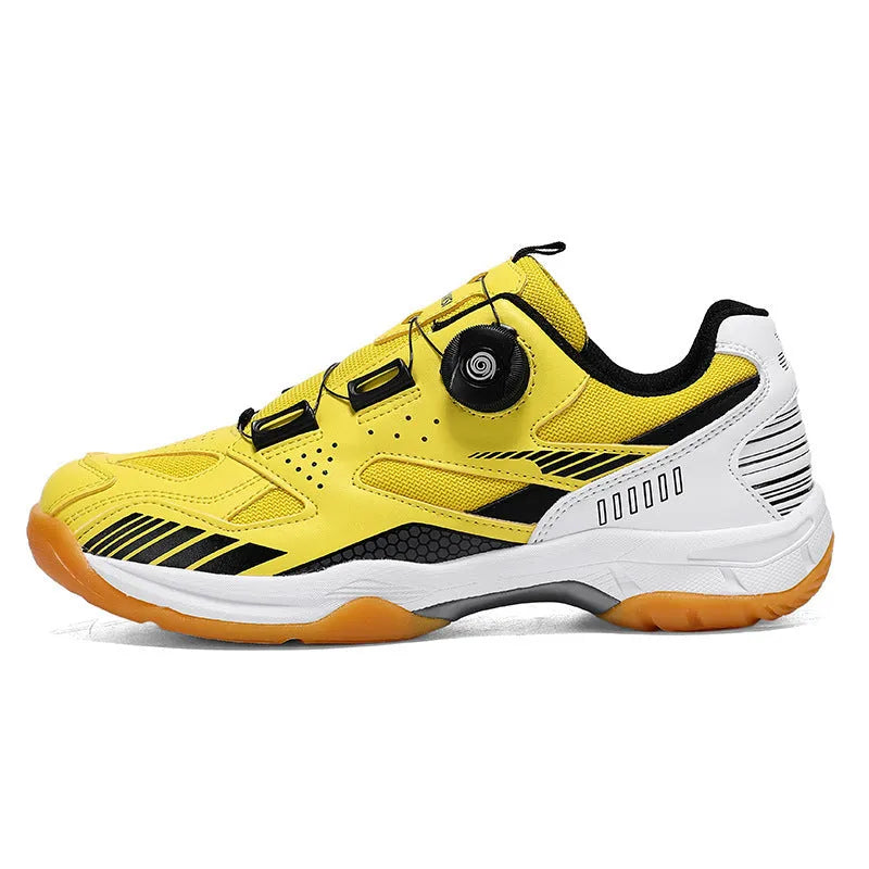 Unisex flat heel casual sneaker in yellow, black silver, white blue, or white grey.