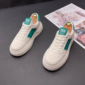 Leisure shoes with cloth upper and rubber foam sole in white, green, and black colour options