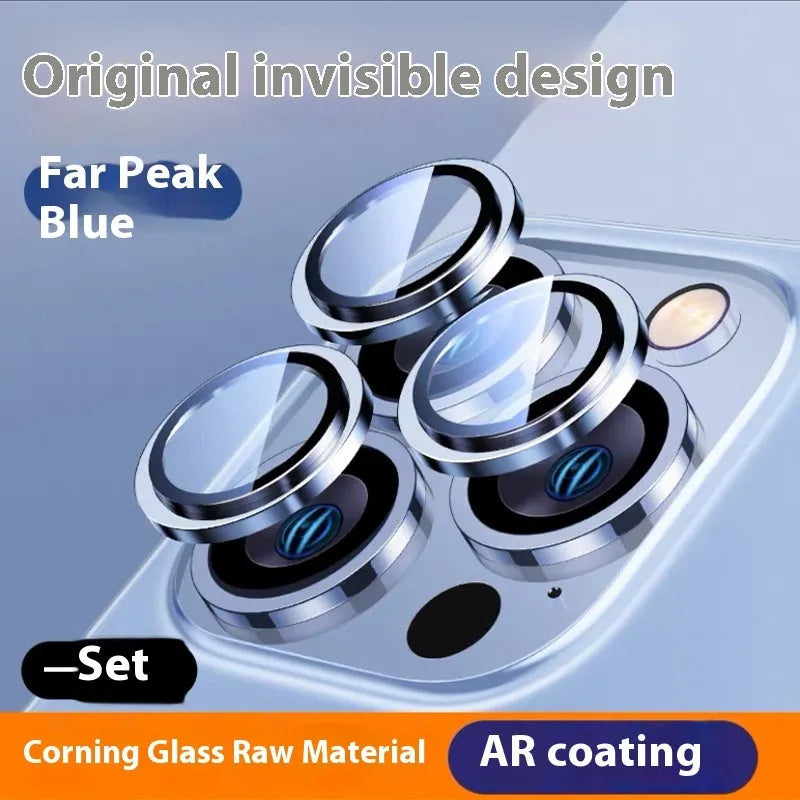 HD AR grade Corning tempered glass lens protector for Apple iPhone