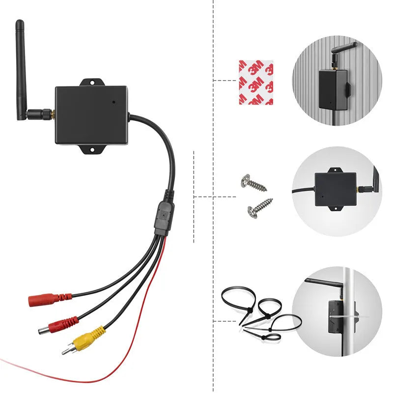 Wireless WiFi reversing camera AV to WiFi module with 100m range for car rear view
