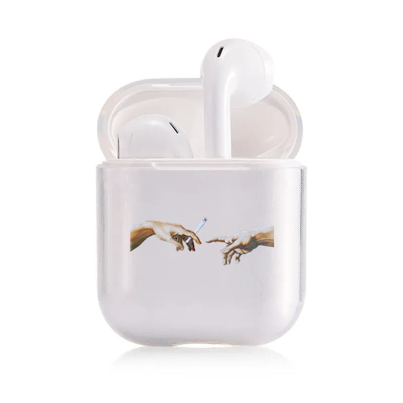 Clear transparent AirPods protective cover for Apple AirPods and AirPods Pro charging case