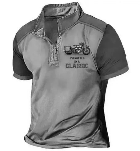 Golf polo shirt loose fit pullover style with digital printing on polyester fabric