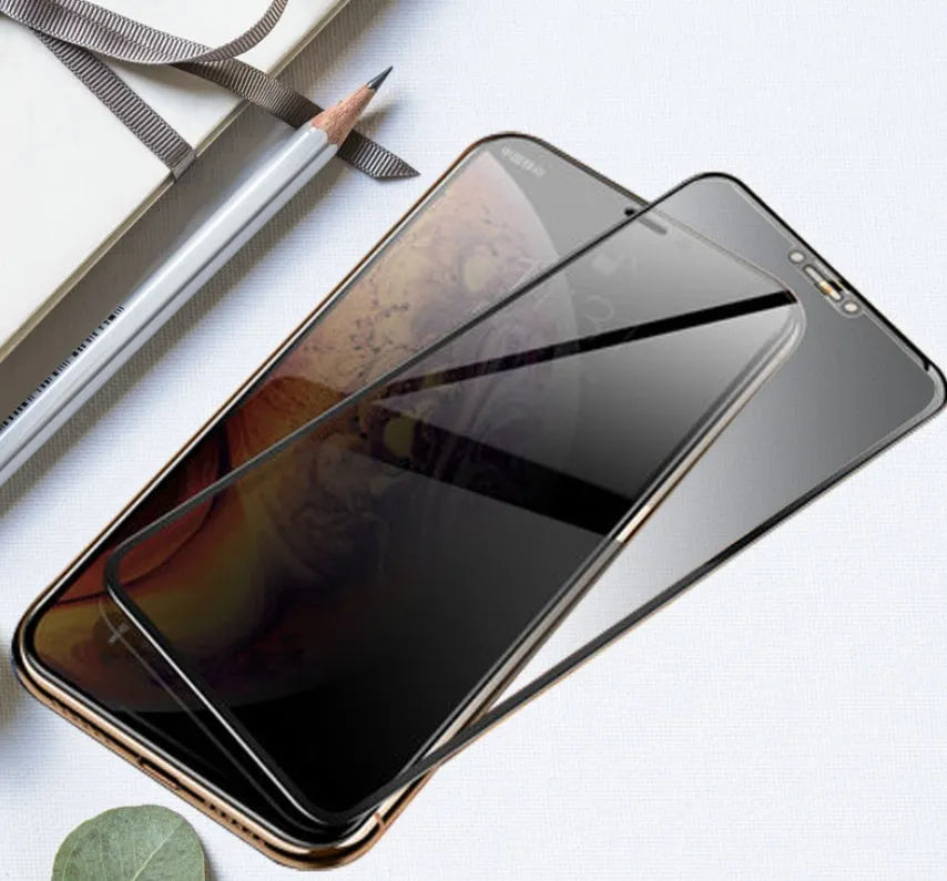 Samsung Galaxy tempered glass screen protector with full coverage and anti-seeking technology