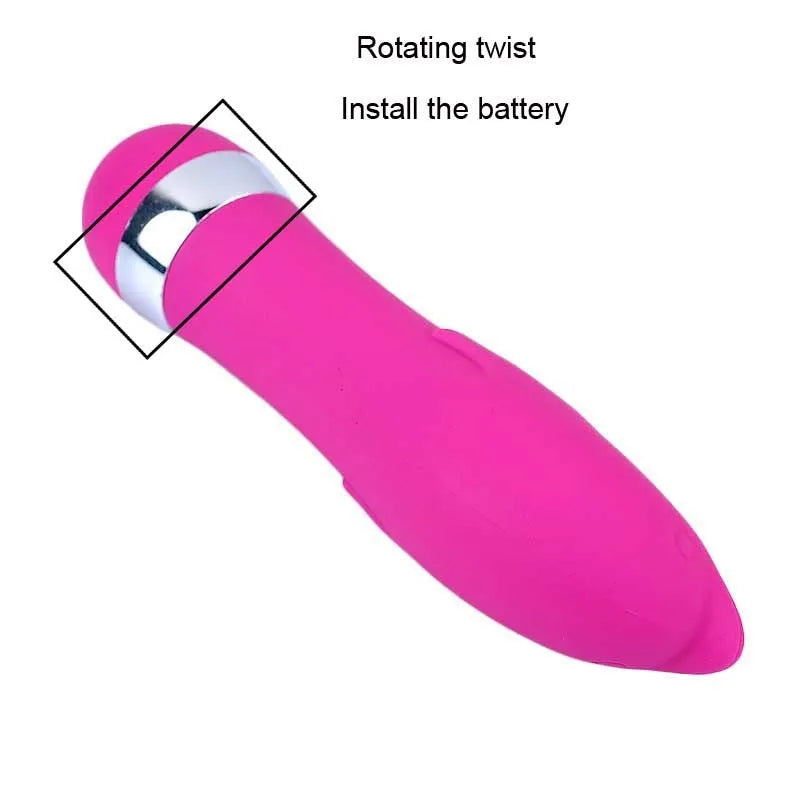 Realistic dildo mini vibrator showing six different style options for vaginal and anal stimulation