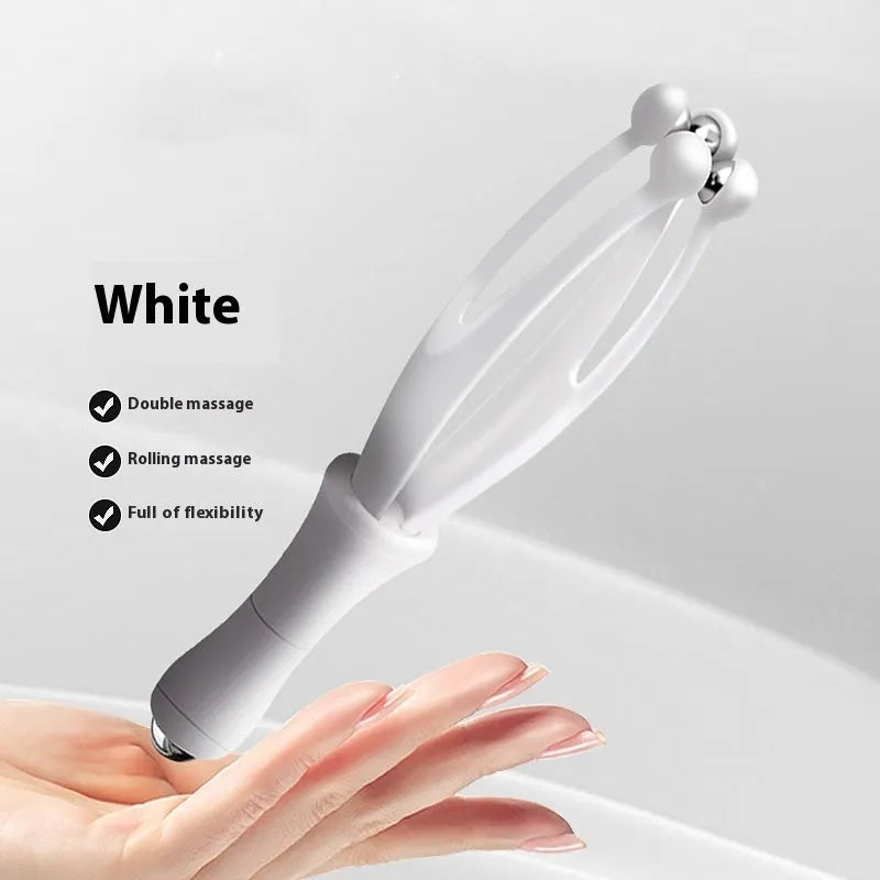 Blue and white steel ball finger massager for hand joint pressure relief