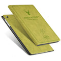 Clamshell flat protective cover for iPad in imitation leather with PC shell