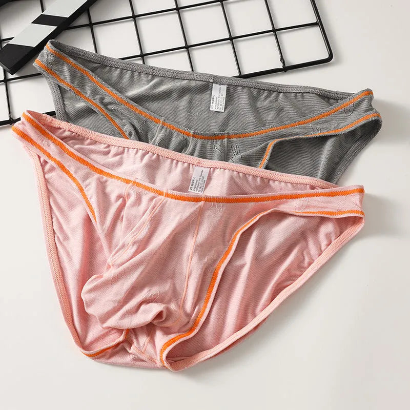 Men's modal fabric ice silk underwear with butt-lift design in five colour options