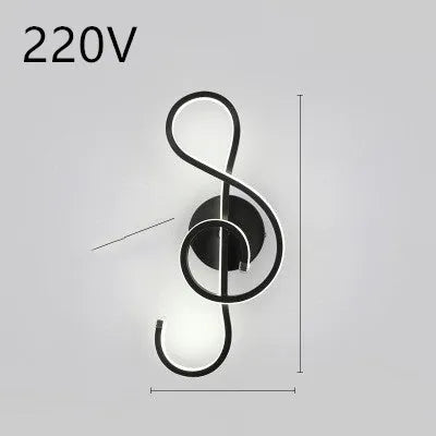 Minimalist Nordic LED wall lamp with silicone shade for bedroom bedside lighting