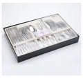 24-piece flatware set with spoons and knives made from rice husk in gift box
