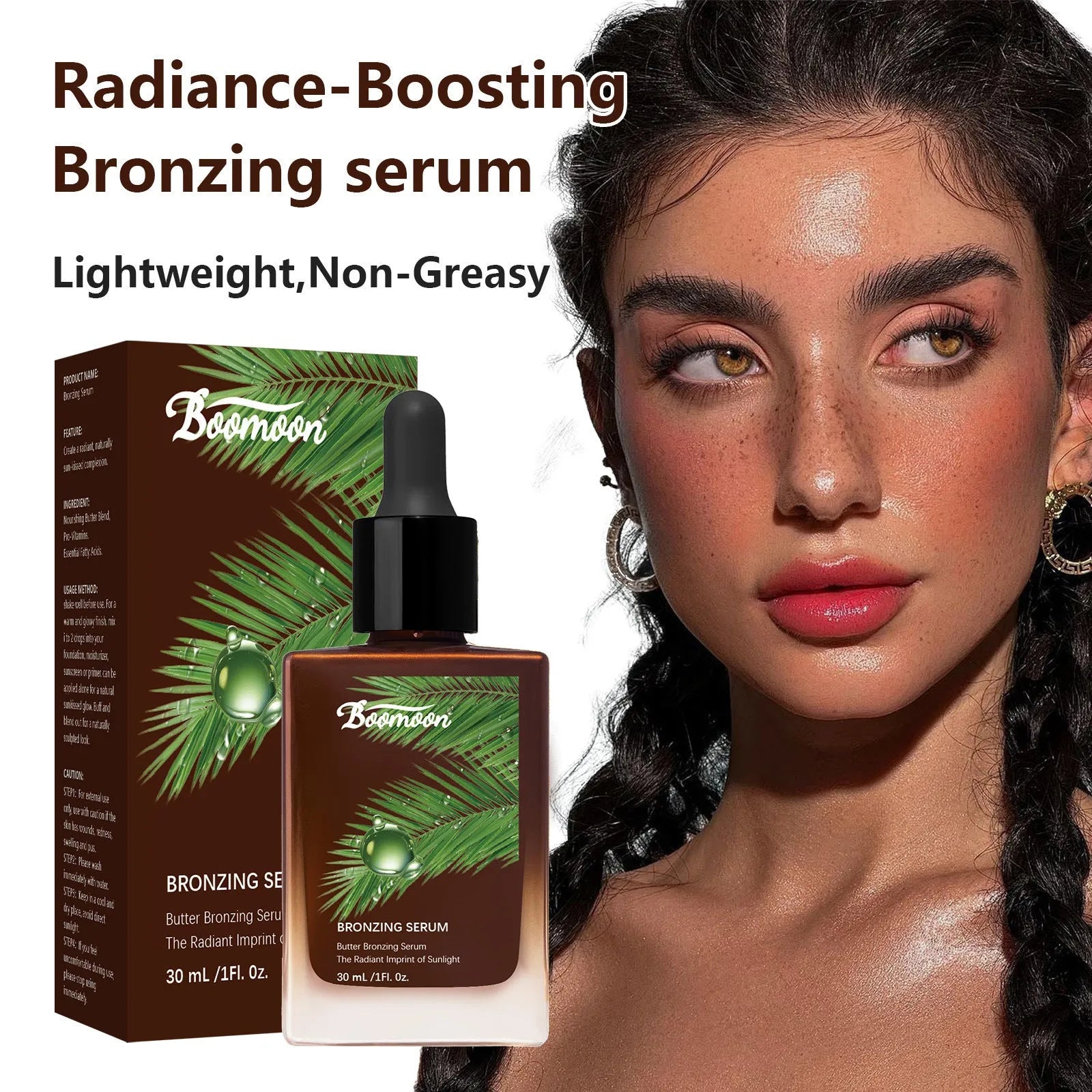 Bronze Black Care Solution moisturising nursing solution in 30ml bottle measuring 101mm tall.