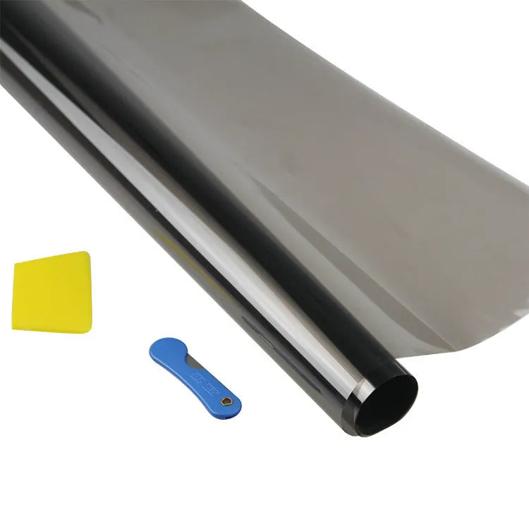 Black PET sun film for car windows 50x300cm with 80% heat insulation