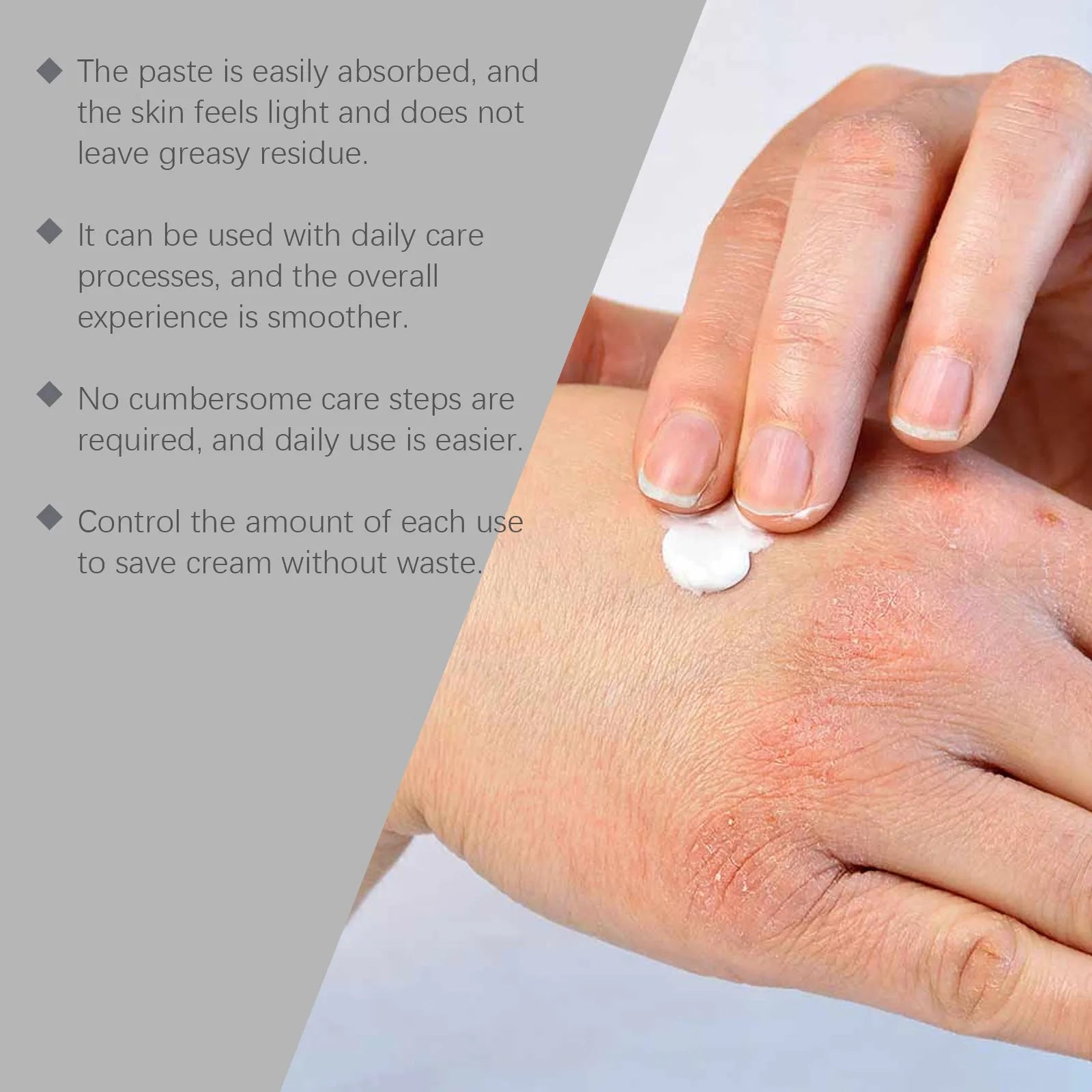 Skin neck cream gentle soothing 75g repair cream with Bifidobacterium and mint leaf in a white tube