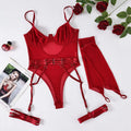 Women's see-through mesh jumpsuit in polyester available in seven colours including black, red and blue