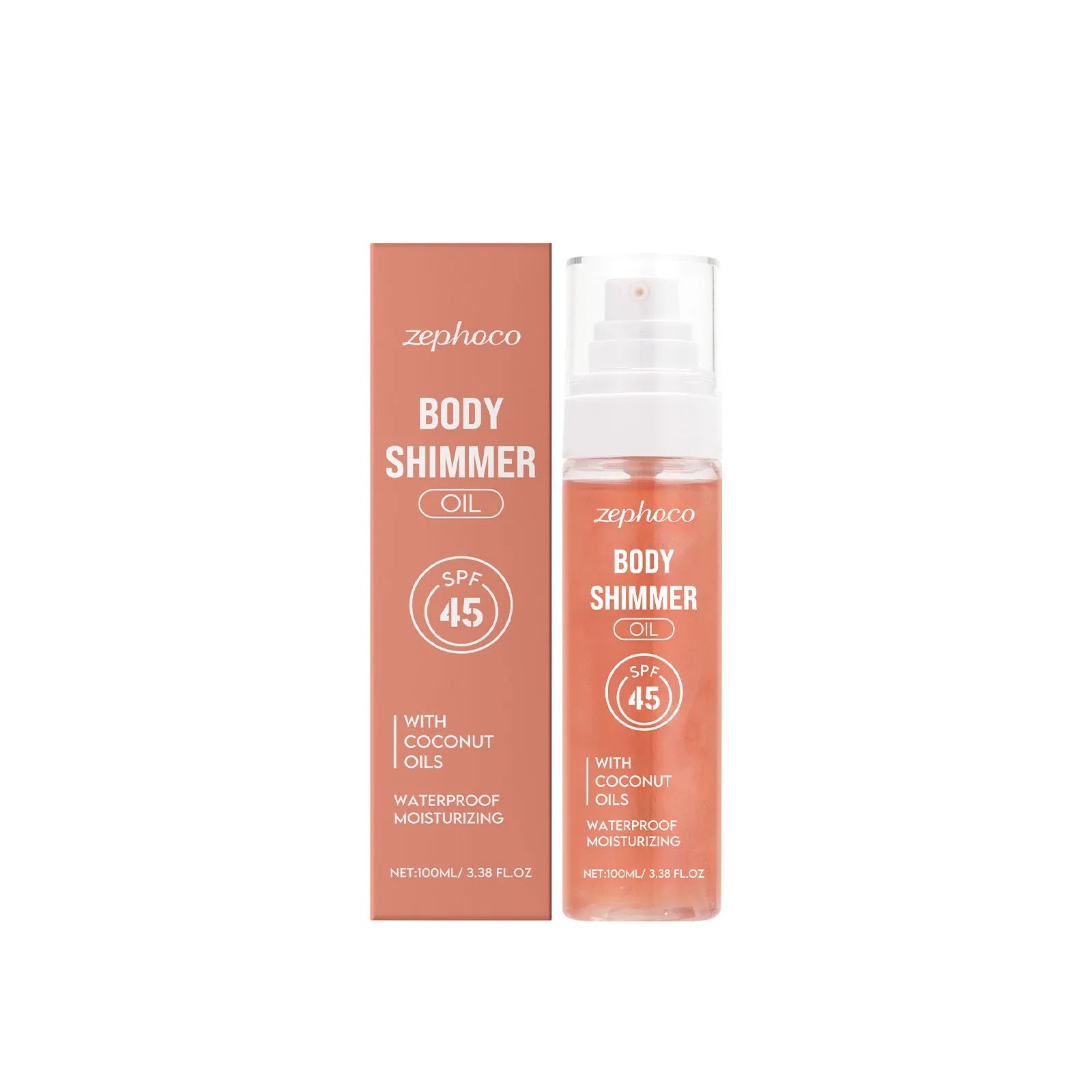 Sun protection body oil 100ML bottle with coconut and avocado oils for daily skin care