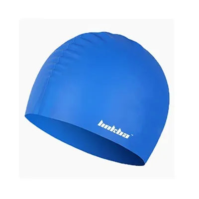 Silicone waterproof swimming earmuffs with letter pattern in selected colour.