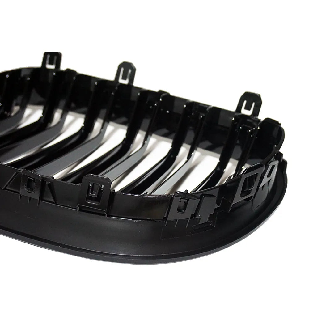 BMW 5-Series E60 E66 carbon fibre pattern front grille pair for 2004-2009 models