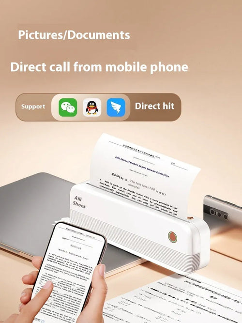 Ailixiong P40 portable thermal printer in compact design with thermal printing technology