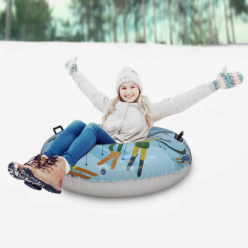 PVC skiing ring toy for children in winter colour options