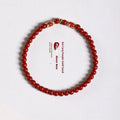 Hand-woven unisex bracelet with purple gold sand and koi pendant in retro style
