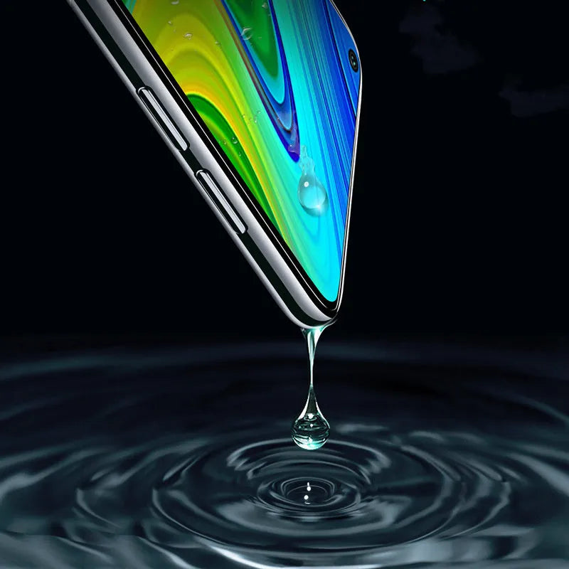 Tempered glass screen protector for Xiaomi and Redmi phones with anti-scratch anti-fingerprint properties