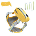 Explosion-proof anti-strangulation pet harness with traction rope in green, blue, pink, or yellow