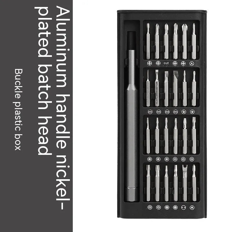 24 in 1 magnetic precision screwdriver set with chrome vanadium steel bars and choice of aluminium or plastic handles