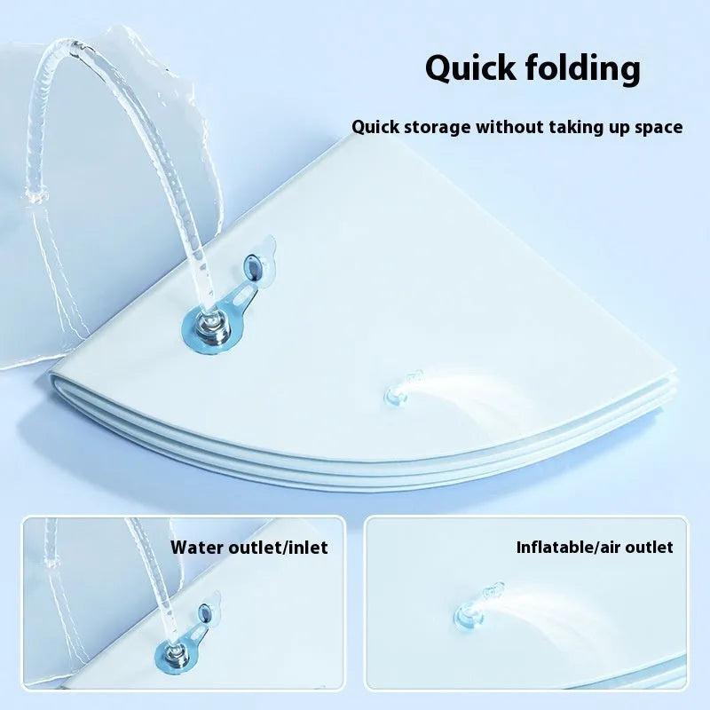 PVC inflatable pet water cooling mattress with dolphin design