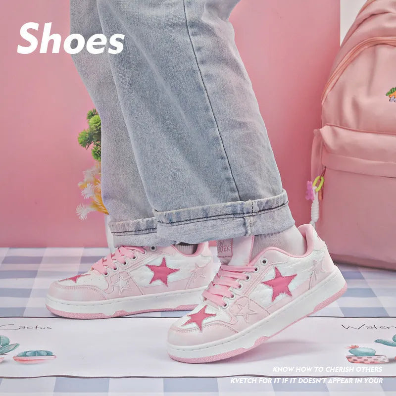 Denim skateboard shoes with rubber sole and mesh lining in black, green, or pink colours