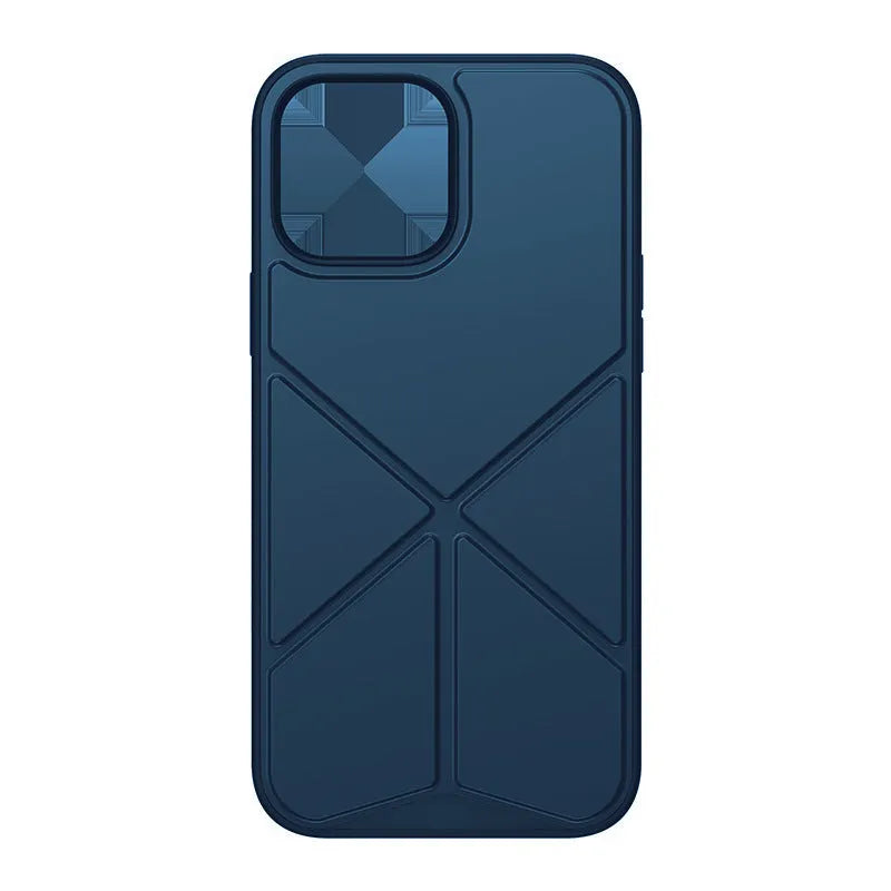 iPhone 13 series TPU back cover case in solid black and blue colour options