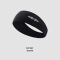 Seamless knitted exercise hair band in classic black, carbon grey or purplish blue for sports