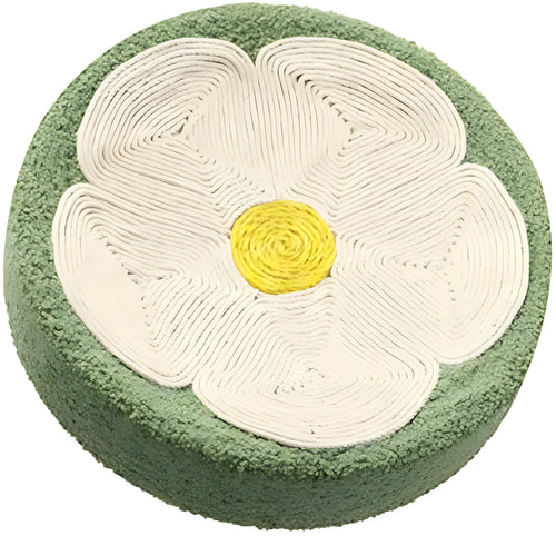 Green sisal cat scratcher bowl lounge bed with round 39cm diameter design