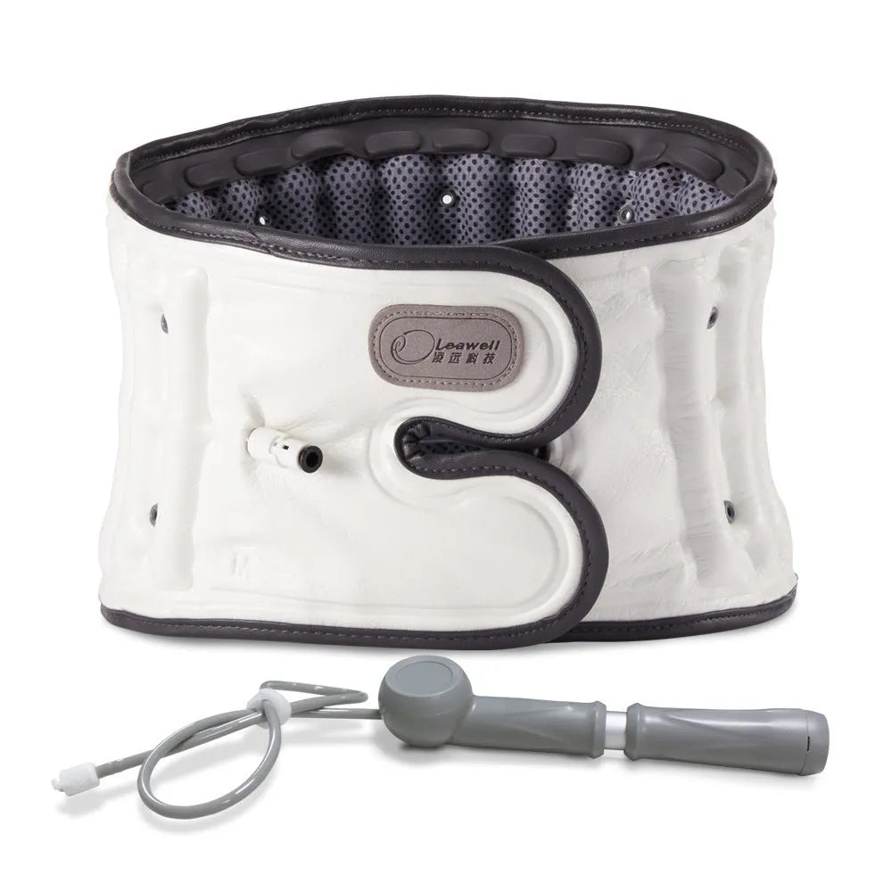 Automatic inflation lumbar disc correction waist supporter in PU material.