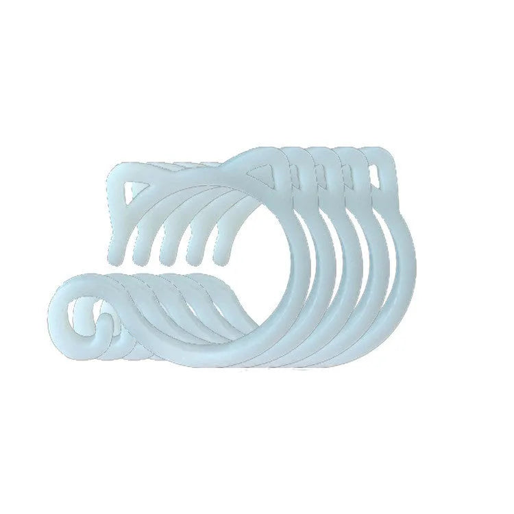 Plastic cat-shaped plant clip for gardening in green, red, white or yellow