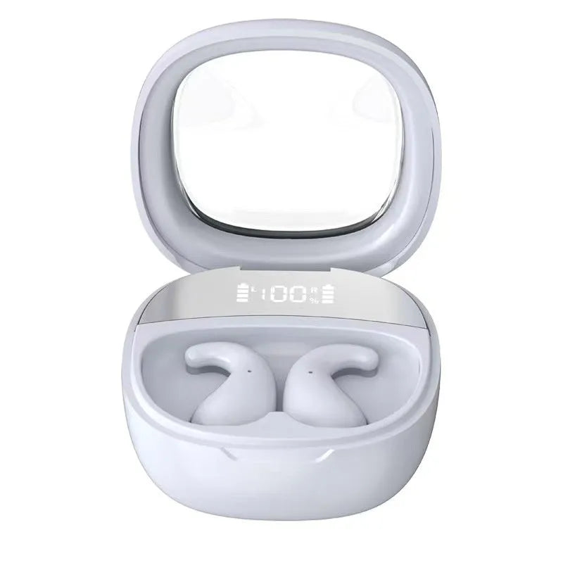 Mini sticker TWS wireless Bluetooth earbuds BL39 with digital display, PC ABS, earplug style, in black