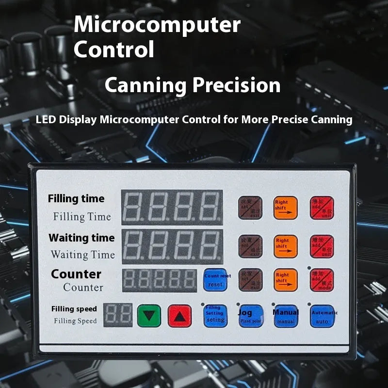 CNC automatic quantitative liquid filling machine with digital display on benchtop