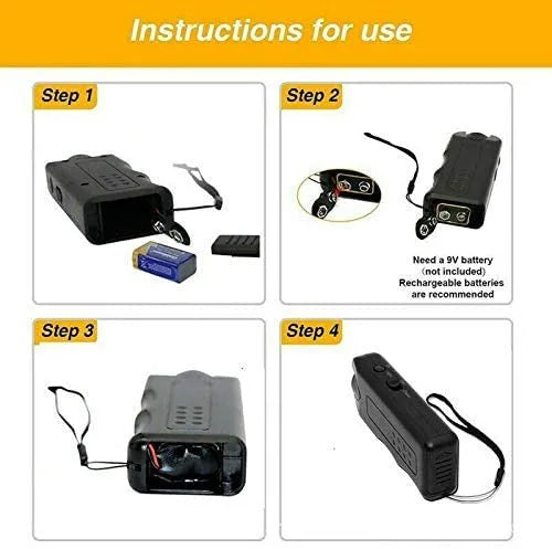 Ultrasonic dog repeller 3 in 1 training device with flashlight and ABS body