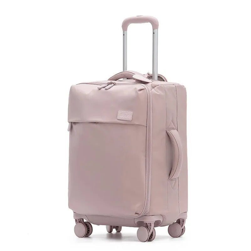 Ultra-light waterproof Oxford cloth suitcase with universal wheels in contemporary colour options