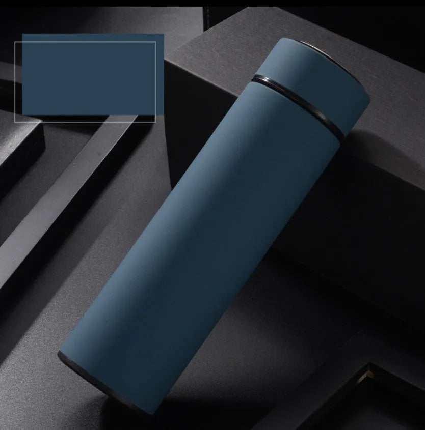 450ml stainless steel vacuum insulated water bottle in straight cup style with arrow mouth